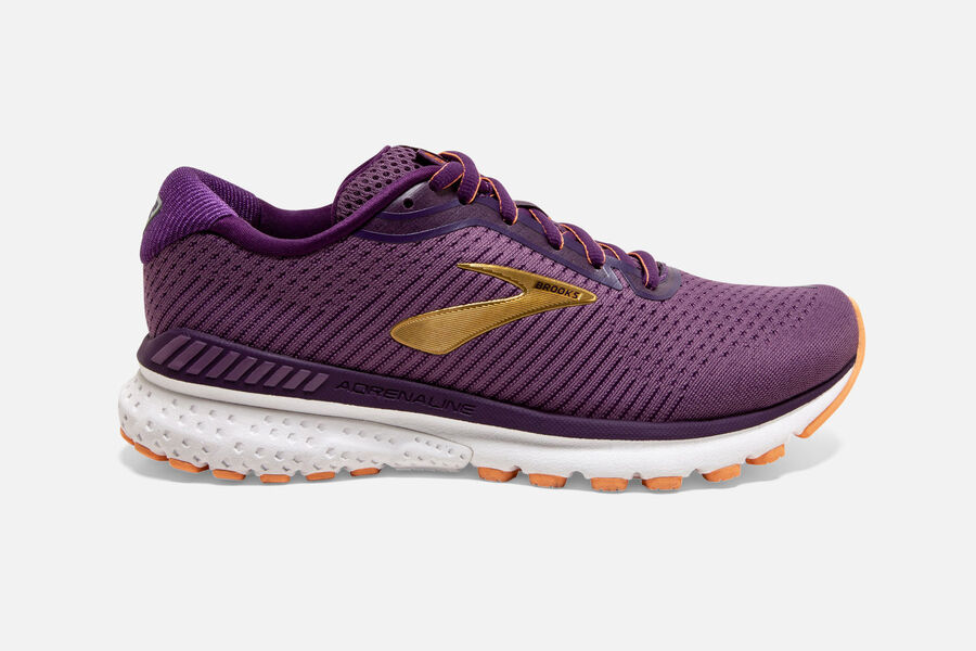 Tenis Corrida Brooks Adrenaline GTS 20 Feminino Brasil - Roxo 3047528-PB